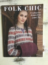 Debbie Bliss Folk Chic 8 Cashmerino Designs Good Condition 