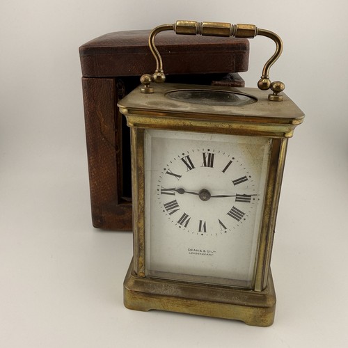 Antique brass carriage clock - antique,