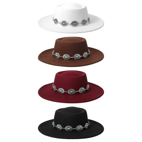 Pork pie wide brim boho - pork-pie,