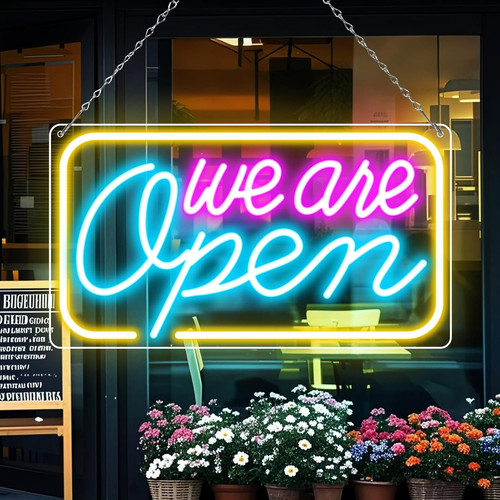 Led neon are open - neon,