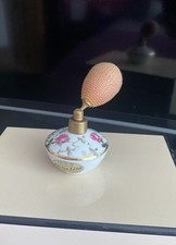 Vintage Mona Lisa Royal Bavaria Porcelain Perfume Atomizer Bottle with Label