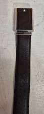 Montblanc Natural Cowhide Leather Belt for Men Black 114421