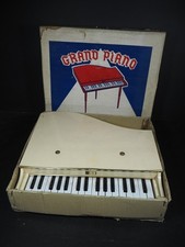 Vintage Mid-Century Toy Grand Piano, Wooden, in Original Box.
