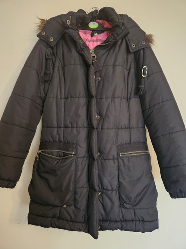 Ladies joules black padded - black,