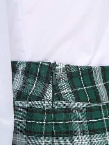 Women pleated mini plaid - women,
