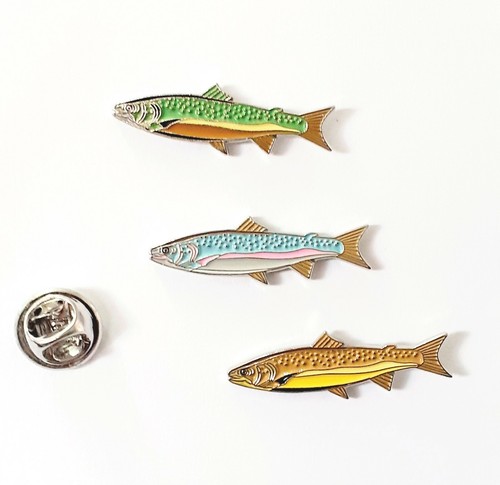 Trout fish lapel - trout, badges