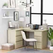 L-shaped Corner Desk Chipboard Computer Writing Table Workstation Home Office