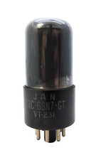 RCA JAN CRC 6SN7GT VT-231 Grey Glass Valve Tube NOS Strong & Balanced (V57)