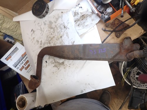 1975 yamaha 125 exhaust - 1975,