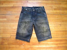 DOLCE & GABBANA D&G RARE DIRTY OILED WASHED DARK BLUE BERMUDAS SHORTS S 46 30