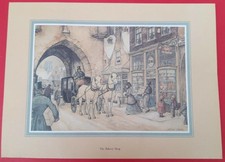 Bakery Shop Decoupage Print By Anton Pieck 12 x 9 inches Pack of 5