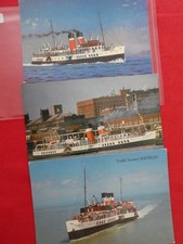 Vintage Waverley Paddle Steamer Ship Photograph Postcards (2860) Unposted