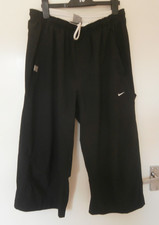 Nike Tennis Court Dri Fit Shorts Size M  Long Black under knee Stretch Shorts