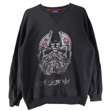 Adidas Originals Mens Sweatshirt Stormtrooper Black Long Sleeve Crew Neck Cotton