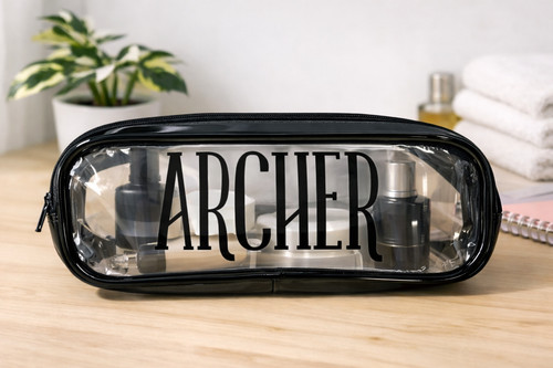 Black personalised clear - black,
