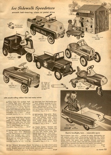 1958 paper pedal - ad, car