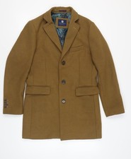 Steel & Jelly Men's Brown Mid-Length Coat Lined