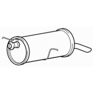 Quality rear exhaust silencer - quality,