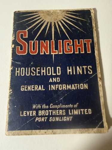 1930s sunlight soap household - 1930s,