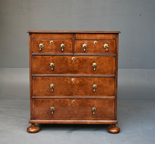 Victorian walnut chest - , of