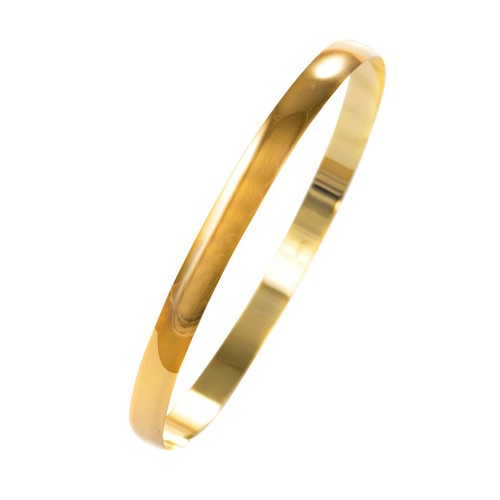 Gold solid slave bangle - bangle, d