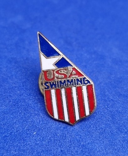 Pin badge usa swimming - pin,