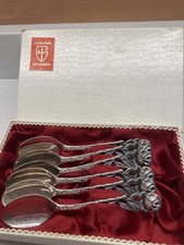 Justinus Solingen Boxed Set 6 Rose Teaspoons