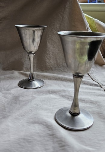Silver plated goblets italy - silver,