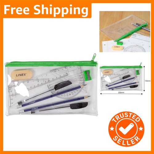 Clear exam pencil case - exam,