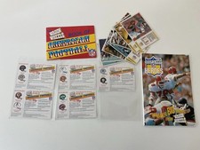 NFL American Football 1980s Memorabilia Wagon Wheels Book, Cards And Folder