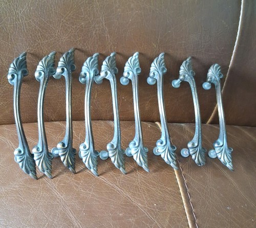 Set vintage brass handles - of,