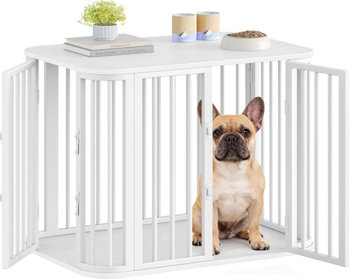 Dog crate furniture wooden pet - dog,