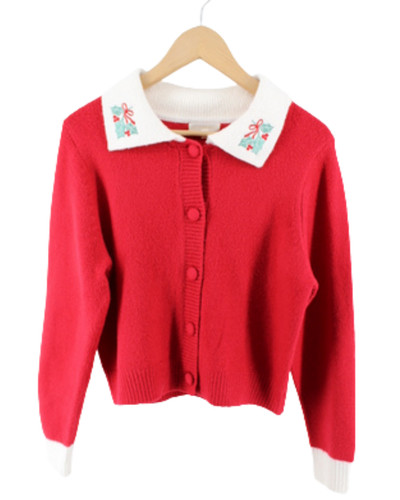 Womens christmas cardigan red - womens,