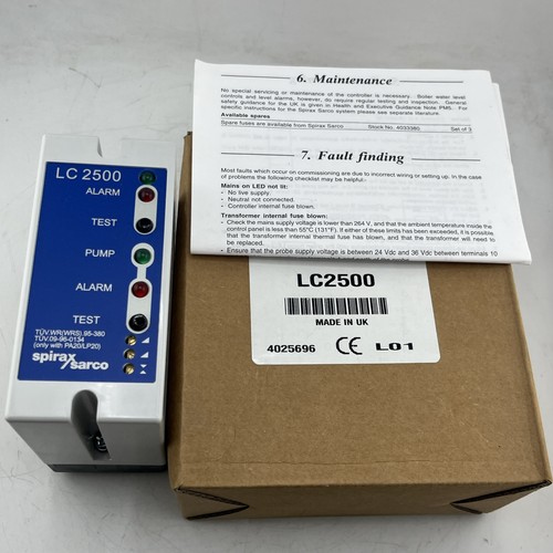 Spirax sarco lc2500 - spirax, level