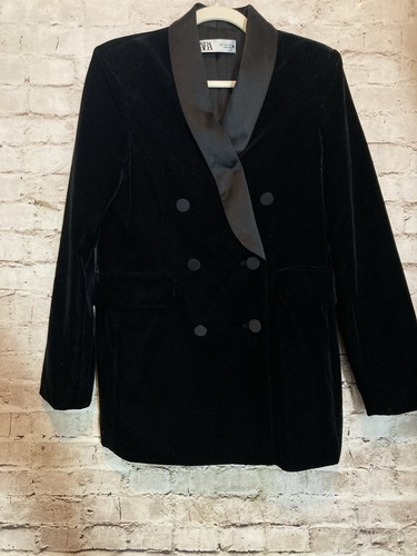 Zara black velvet double - black,
