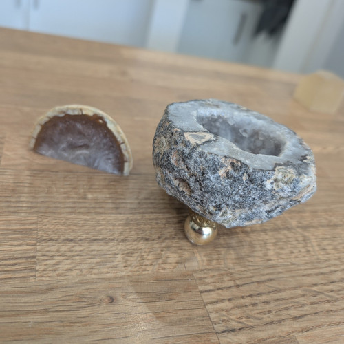 Natural unpolished geode - natural,