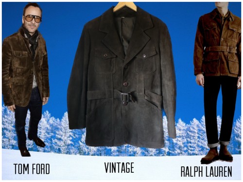 Brown leather field - brown,