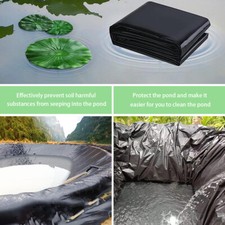 Strong Fish Pond Liner 1.5X2m, 2X2m, 2X3m, 2.5X3m, 3X3m Garden Pool Membrane UK