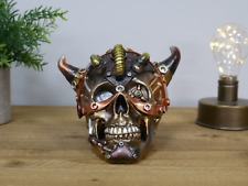 Steampunk Gothic Fantasy Themed Skull Decorative Ornament Statue Sculpture