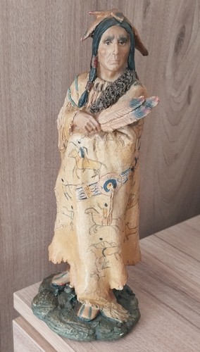 Native american figurine - native,