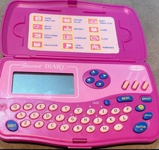 1996 Bluetech Toys UK Pink Secret Diary Electronic Personal Organiser 90s Y2K