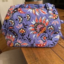 NWT LOT Vera Bradley MURAL GARDEN Triple Compartment Shoulder Bag Lanyard & Case