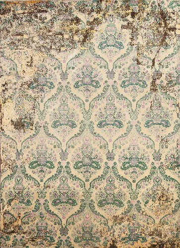 Damask pattern modern - damask, rug
