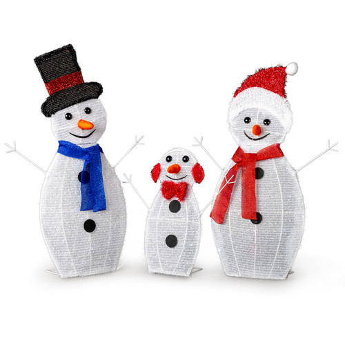 Lighted snowman christmas yard - lighted,