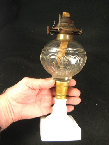 Antique 1860 clear blown - antique, glass