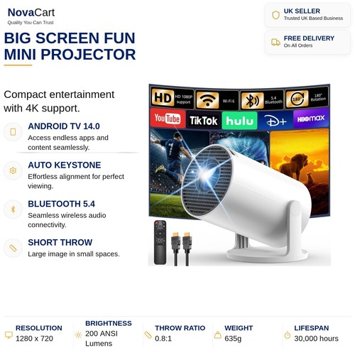 Home cinema projector wifi - projector,