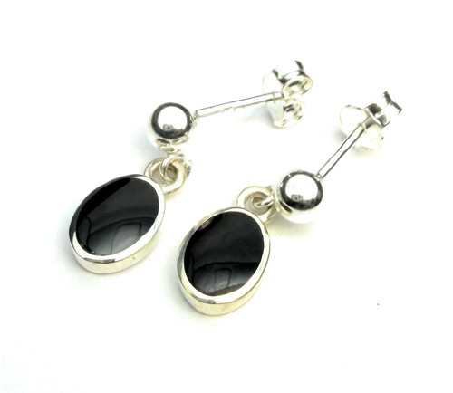 Small whitby jet and sterling - jet,