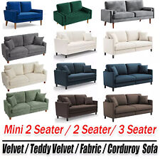 2/3 Seater Teddy Velvet Sofa