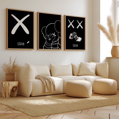 Hypebeast kaws posters set - kaws,