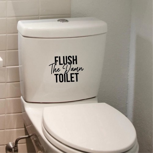Flush the damn toilet - flush,